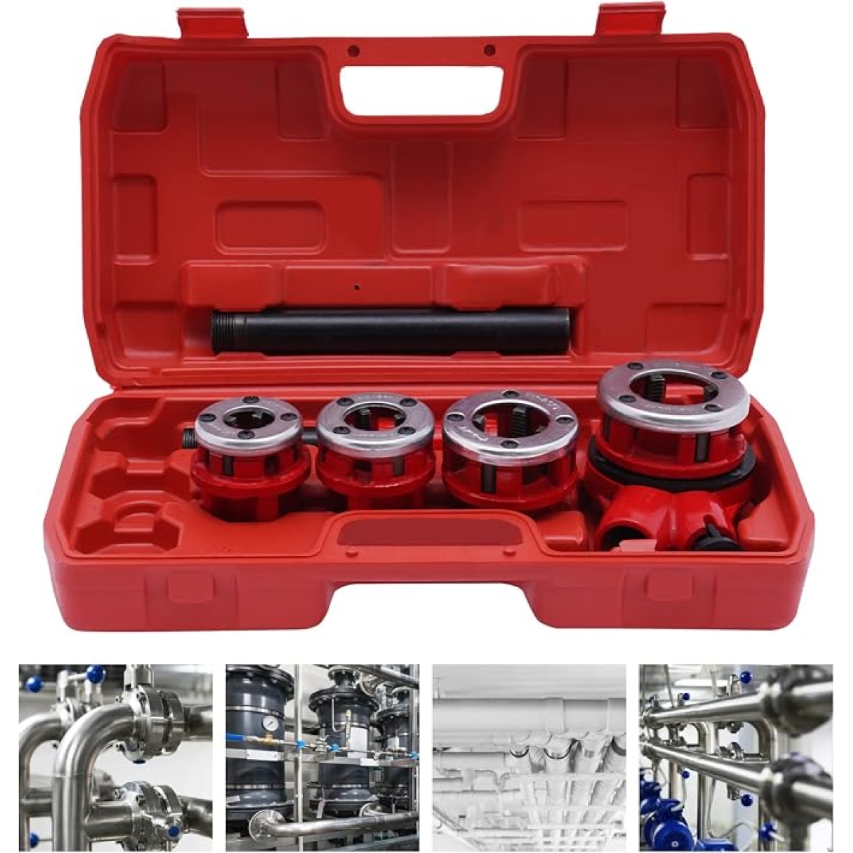 Σετ Φιλιέρες Σωλήνων Υδραυλικών 1/2″-1 1/4″ με Καστάνια 4 Τεμαχίων - Image 4