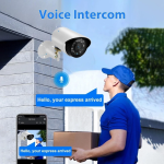 Σετ Κάμερας Ασφαλείας CCTV 4 Καμερών AHD 1080P με DVR, Νυχτερινή Όραση & Απομακρυσμένη Πρόσβαση – JORTAN - Image 3