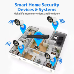 Σετ Κάμερας Ασφαλείας CCTV 4 Καμερών AHD 1080P με DVR, Νυχτερινή Όραση & Απομακρυσμένη Πρόσβαση – JORTAN - Image 4