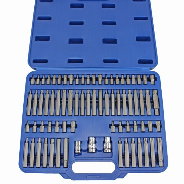 Σετ Μύτες Ribe, XZN, Torx, Security Torx & Allen 30/75mm με Αντάπτορες 3/8" & 1/2" Σετ 75 Τεμαχίων