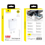 Σετ Ταχυφορτιστή 18W QC 3.0 με Καλώδιο Lightning Takemore TM-23L