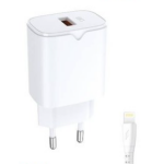 Σετ Ταχυφορτιστή 18W QC 3.0 με Καλώδιο Lightning Takemore TM-23L