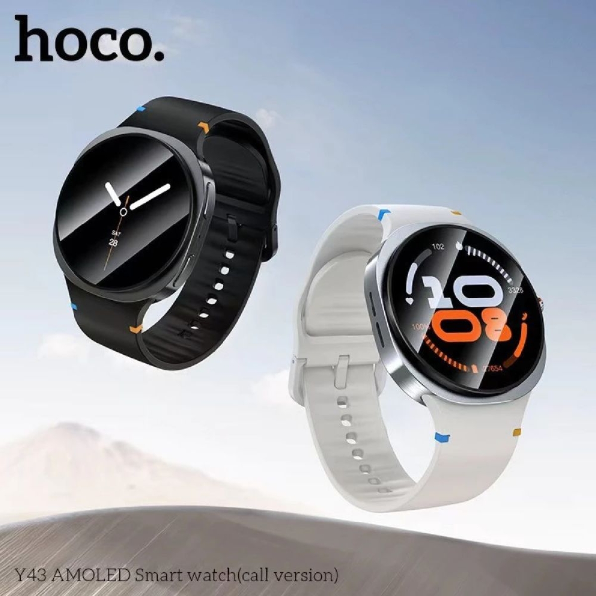 Smartwatch 1.43" Bluetooth Κλήσεις GPS IP67 43mm Hoco Y43 AMOLED - Ασημί