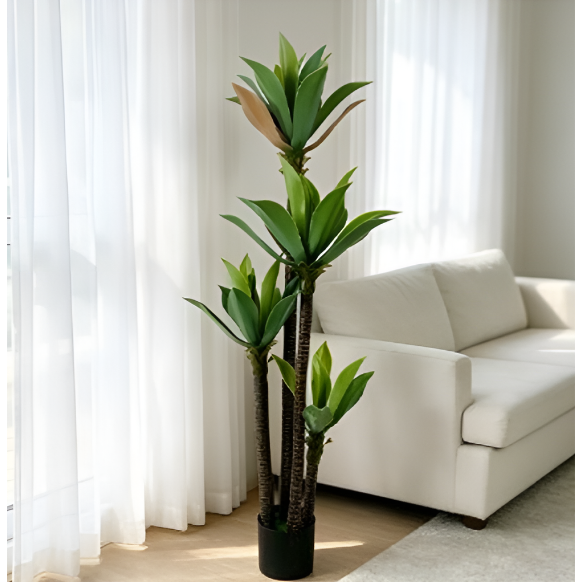 Τεχνητή Αλόη 4 Κορμών με 42 Φύλλα 180cm – 29775