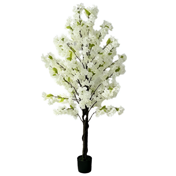 Τεχνητή Ανθισμένη Κερασιά 180cm με Λευκά Άνθη – 29746