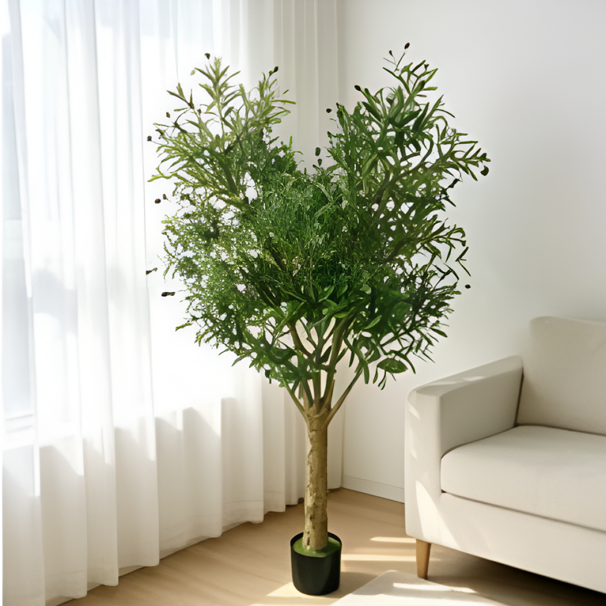 Τεχνητή Ελιά Premium με 3.762 Φύλλα και 204 Καρπούς 230cm – 29761