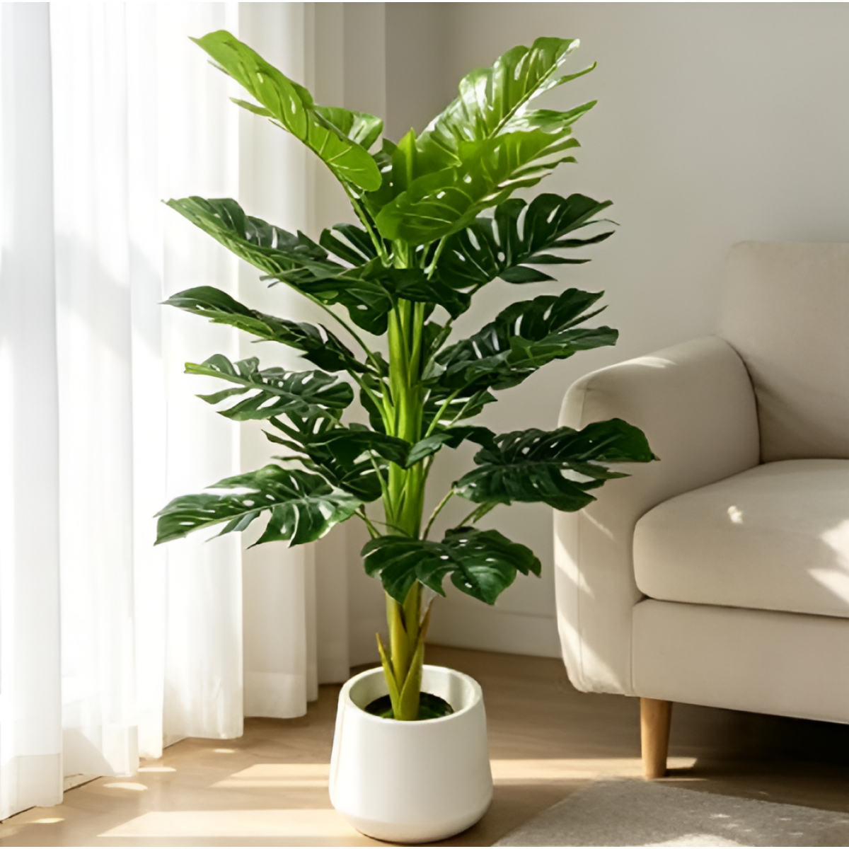Τεχνητή Μονστέρα 120cm με 19 Φύλλα – 29733