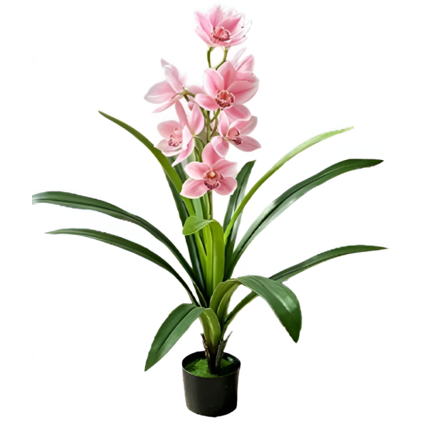 Τεχνητή Ορχιδέα Cymbidium σε Γλάστρα 90cm SDS-29804