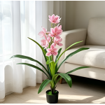Τεχνητή Ορχιδέα Cymbidium σε Γλάστρα 90cm SDS-29804