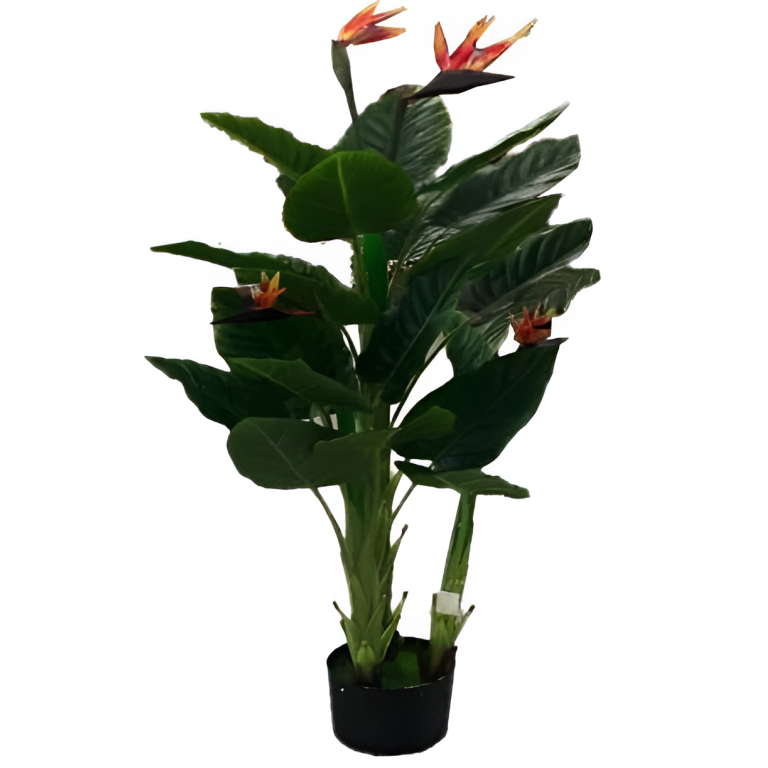 Τεχνητή Στρελίτσια Bird of Paradise 150cm με 3 Κορμούς και 23 Φύλλα – 29738