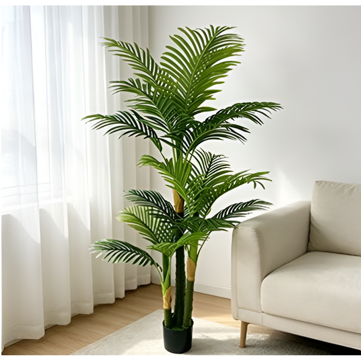Τεχνητός Φοίνικας Areca 180cm με 3 Κορμούς και 19 Κλαδιά – 29742