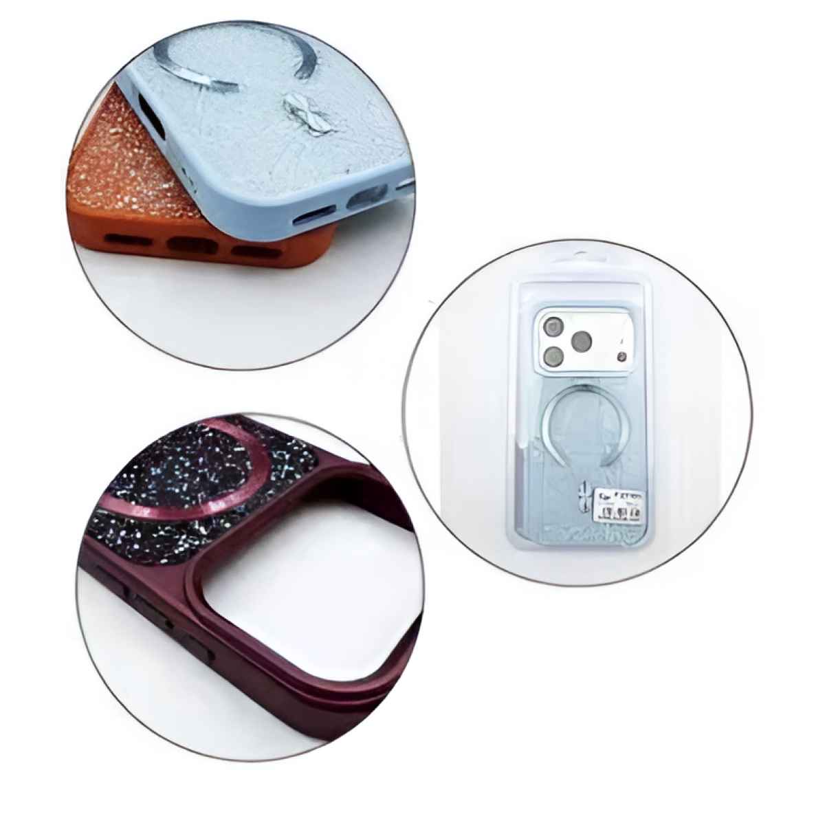 Θήκη Glitter με MagSafe για iPhone 18 Pro – Μαγνητική με Προστασία Κάμερας - Image 12