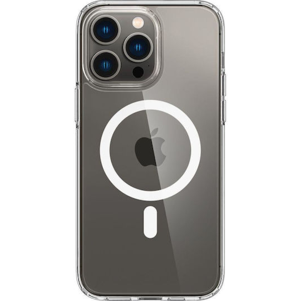 Θήκη Σιλικόνης Back Cover με MagSafe για iPhone 18 Pro Max Διάφανη - Image 3