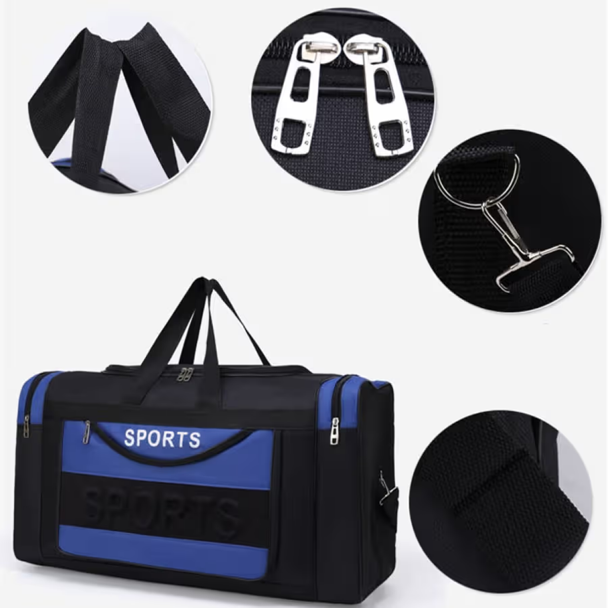 Τσάντα Ταξιδίου Sports με Πολλαπλές Θήκες 65cm - Image 9