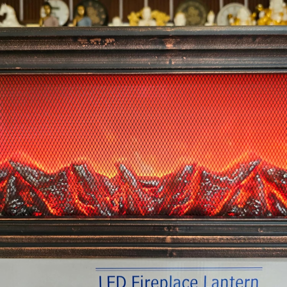 Τζάκι Διακοσμητικό LED με Εφέ Φλόγας 102×14×28cm K55 - Image 2