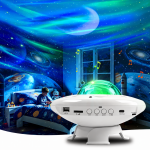 UFO Northern Lights Starry Sky Projector LED με Ηχείο