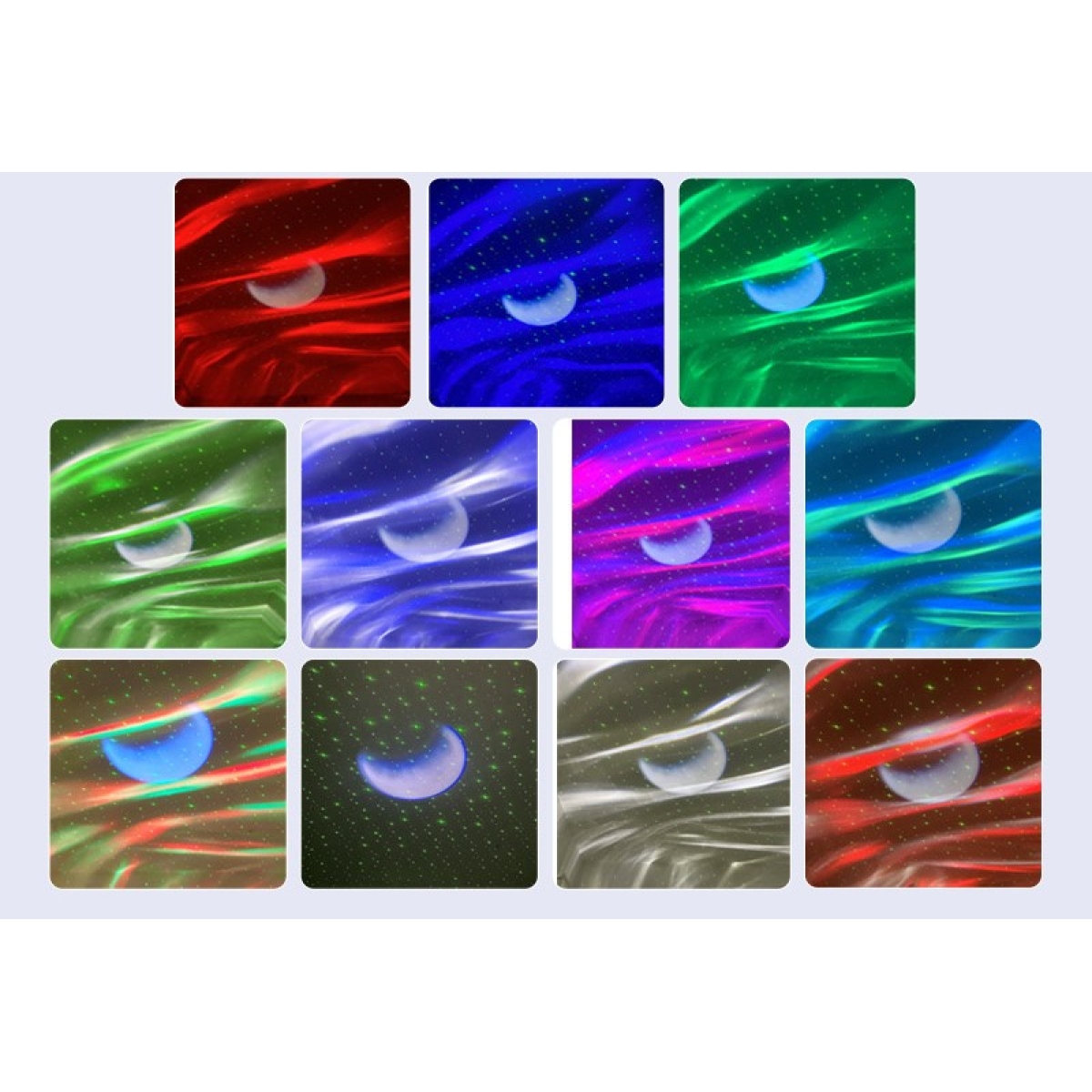 UFO Northern Lights Starry Sky Projector LED με Ηχείο - Image 4