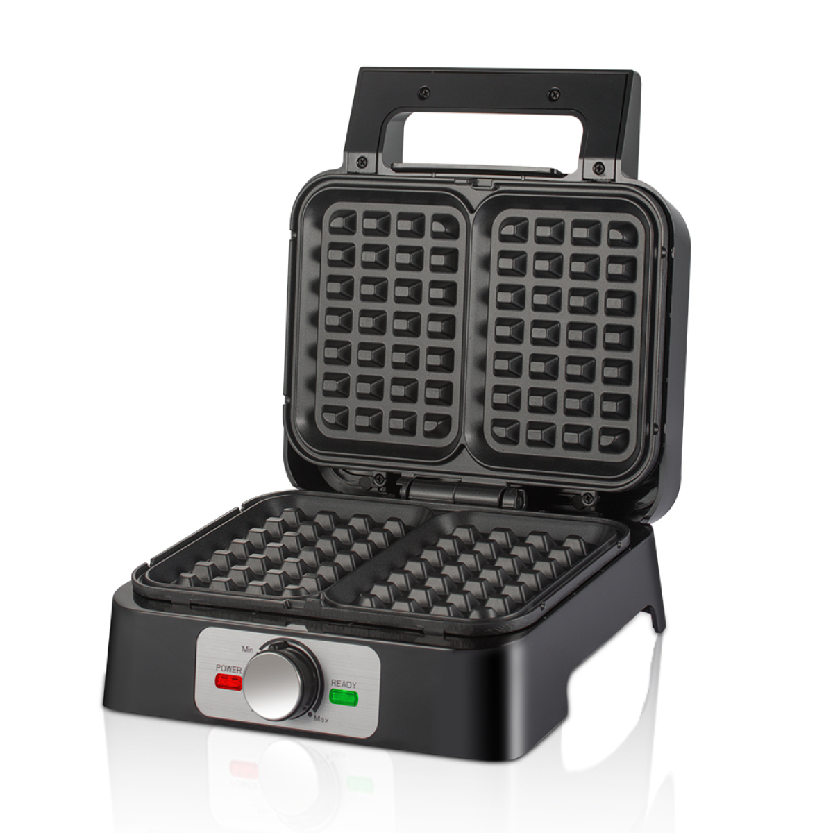 Βαφλιέρα 4 Θέσεων 1200W με Αντικολλητικές Πλάκες RAF R.517 - Image 2