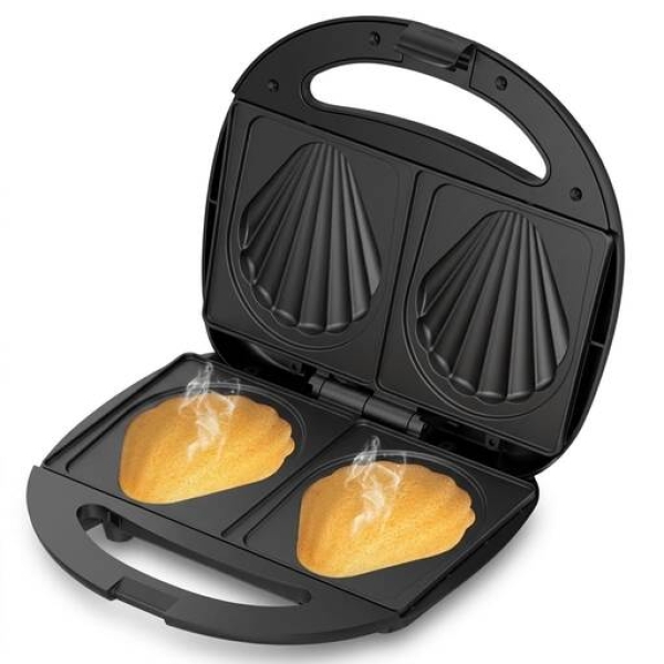 Βαφλιέρα & Συσκευή Madeleine 850W με Αντικολλητικές Πλάκες 2 Θέσεων RAF R.546B