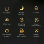 Wifi dash κάμερα αυτοκινήτου 1080P 170° Night vision A6