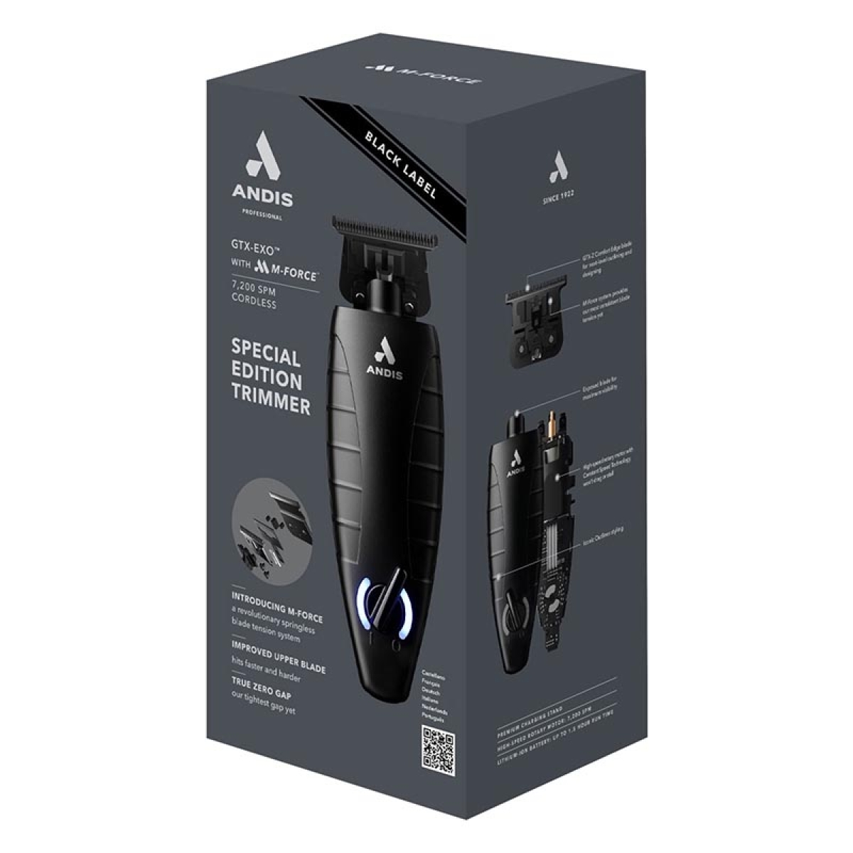 ANDIS - BLACK LABEL GTX-EXOM-FORCE SPECIAL-EDITION #561863 - Μαύρο - Image 2