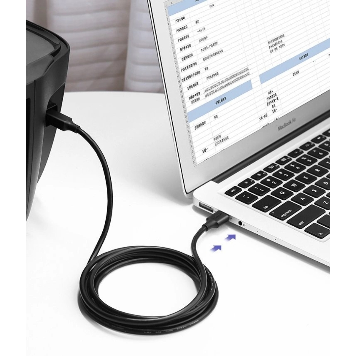 Ugreen USB 2.0 Cable USB-A male - USB-B male 1.5m (10350) - Image 3