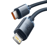 Baseus Καλώδιο USB-C σε Lightning Crystal Shine, 20W, PD, 2m (Μαύρο) CAJY000301 - Image 4