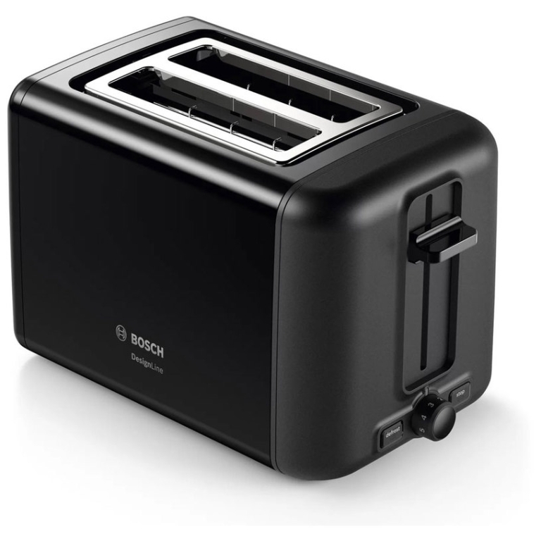 Bosch Φρυγανιέρα 2 Θέσεων 970W Μαύρη TAT3P423