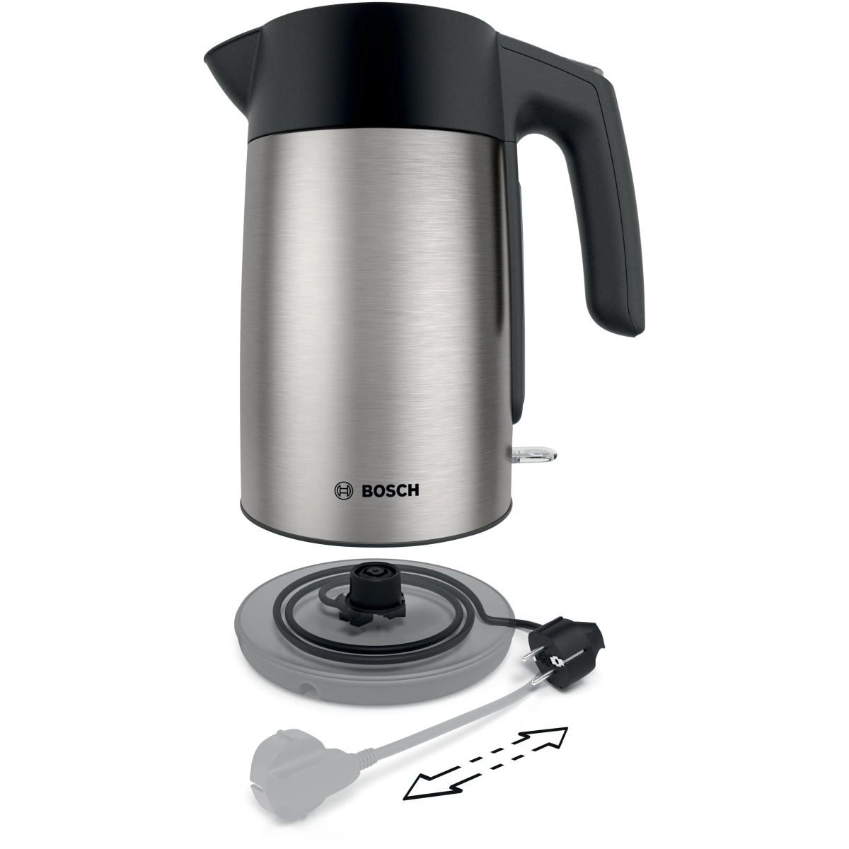 Bosch Βραστήρας 1.7lt 2400W Inox-Μαύρος TWK7L460 - Image 4