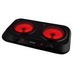 Sencor Επιτραπέζια Εστία Κεραμική Διπλή Μαύρη SCP 2263BK