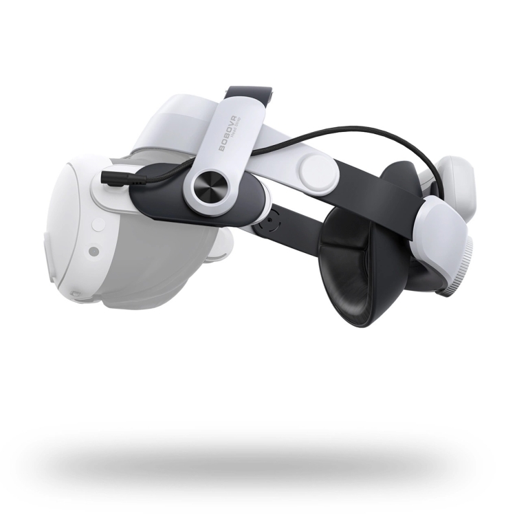 BoboVR M3 Pro Strap για Meta Quest 3 VR Headset + BoboVR B2 Battery - Λευκό/Μαύρο