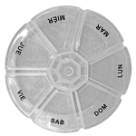 Θήκη για Χάπια Εβδομάδας ø8,5x2cm 4teen4ty 27253 - 1 τμχ
