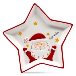 Δίσκος Διακοσμητικός Πορσελάνης Αστέρι Xmas 24x23x3cm Xmasfest 1134172 - 1 τμχ