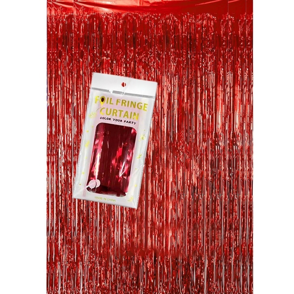 Κουρτίνα Διακόσμησης Party Foil Κόκκινη 2x1m Homie 116976 - 1 τμχ