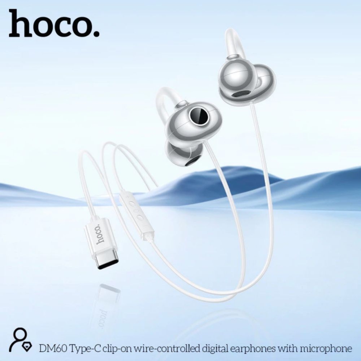 Ακουστικά Type-C HOCO DM60 Open-Ear με Κλιπ και Μικρόφωνο