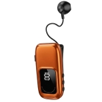 Ακουστικό Bluetooth K22 με Κλιπ και Ανασυρόμενο Καλώδιο