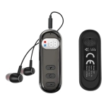 AKZ Q20 In-ear Bluetooth Handsfree Ακουστικά Ασημί Μαύρo