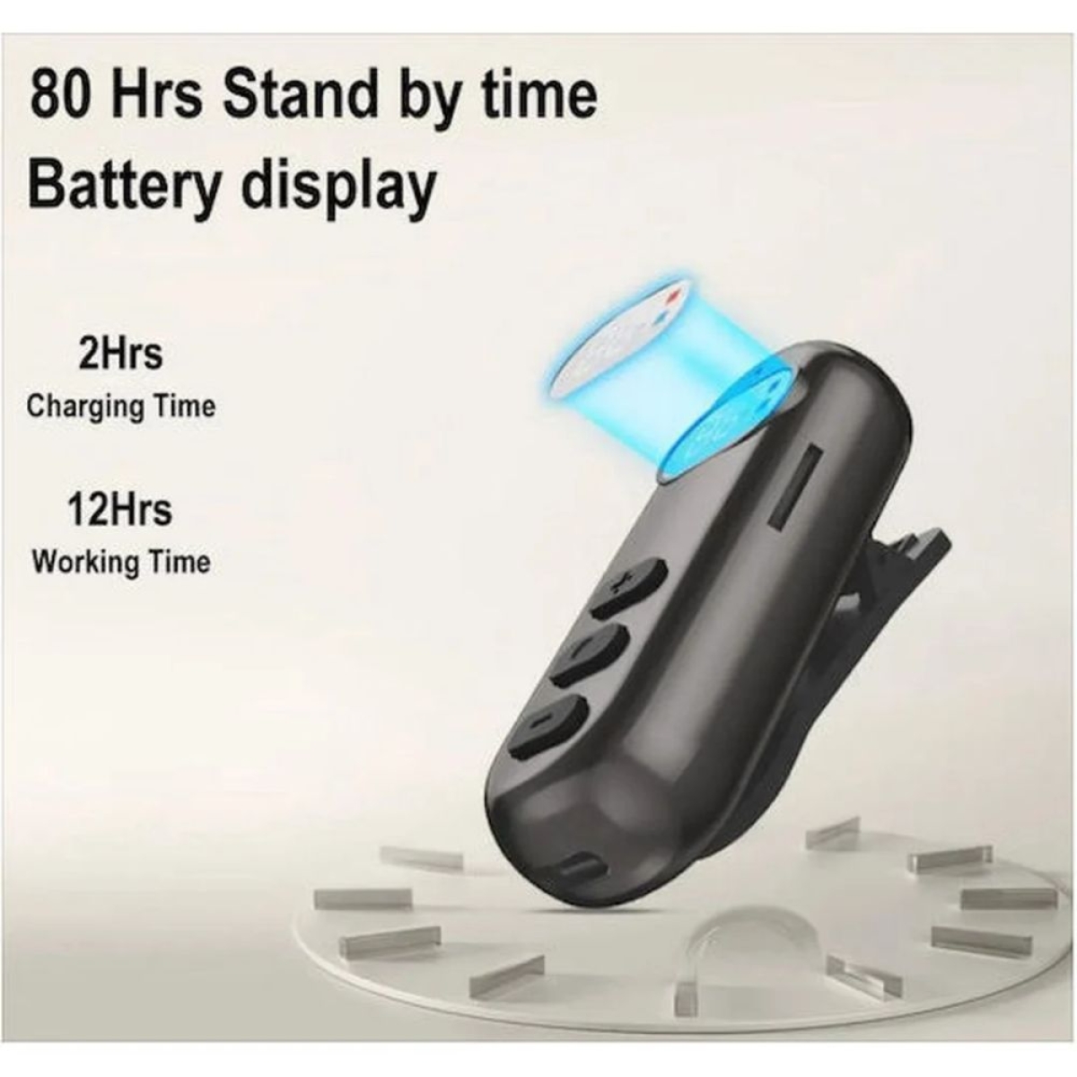 AKZ Q20 In-ear Bluetooth Handsfree Ακουστικά Ασημί Μαύρo