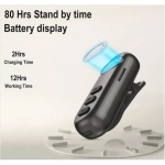AKZ Q20 In-ear Bluetooth Handsfree Ακουστικά Ασημί Μαύρo