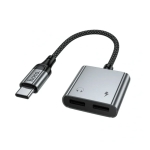 Αντάπτορας USB-C HOCO UPA34A σε 2 USB-C Ήχος & Φόρτιση