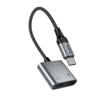 Αντάπτορας USB-C HOCO UPA34A σε 2 USB-C Ήχος & Φόρτιση