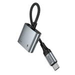 Αντάπτορας USB-C HOCO UPA34A σε 2 USB-C Ήχος & Φόρτιση