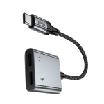 Αντάπτορας USB-C HOCO UPA34A σε 2 USB-C Ήχος & Φόρτιση