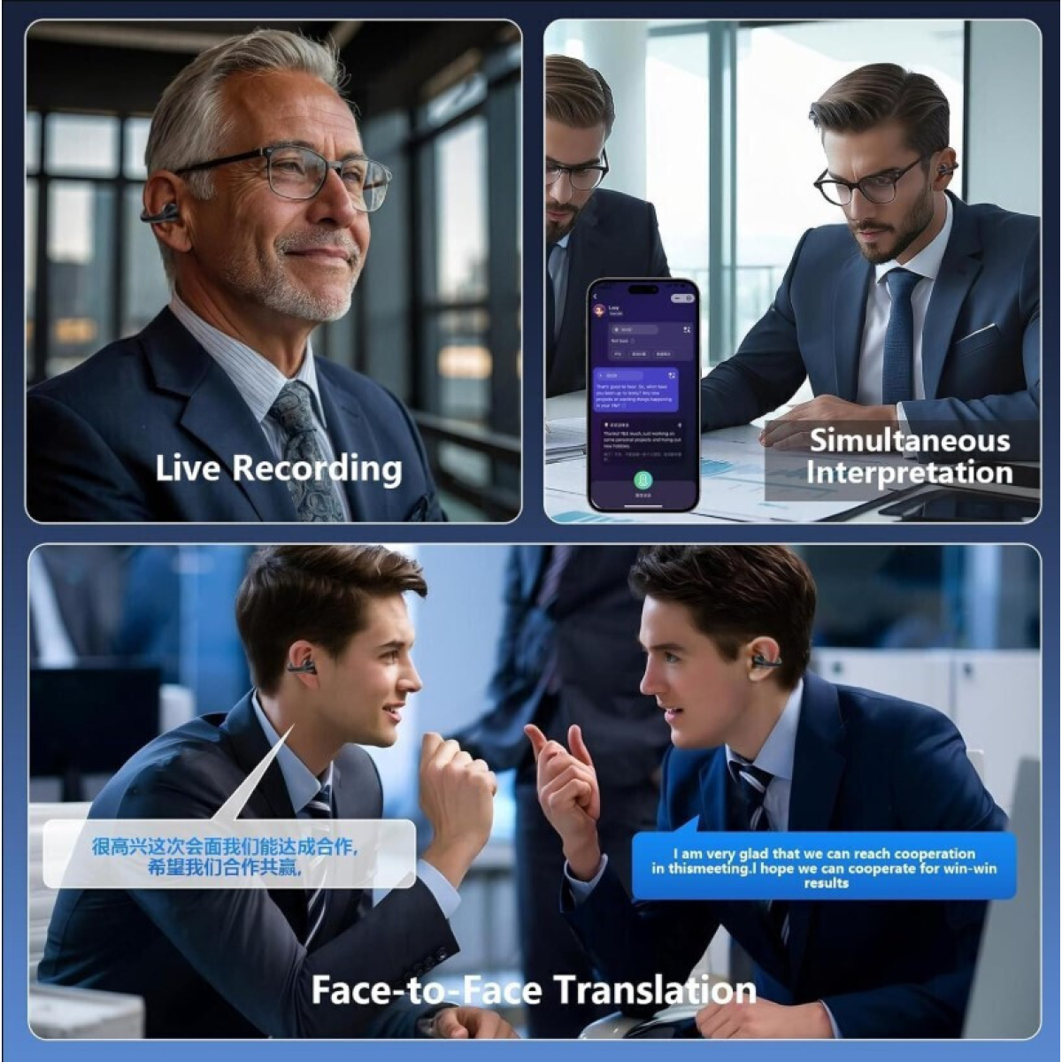Ασύρματα Ακουστικά Bluetooth 5.4 με AI Μετάφραση και Οθόνη LED MLK+ Q71 - Image 8