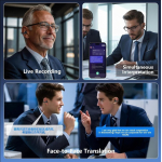Ασύρματα Ακουστικά Bluetooth 5.4 με AI Μετάφραση και Οθόνη LED MLK+ Q71 - Image 8