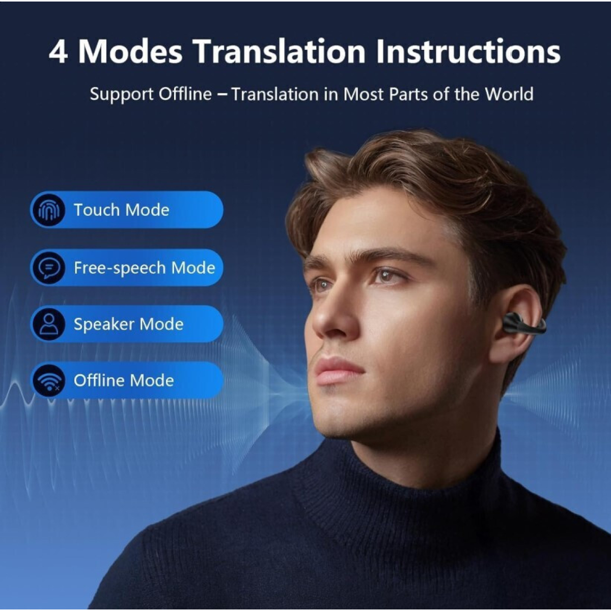 Ασύρματα Ακουστικά Bluetooth 5.4 με AI Μετάφραση και Οθόνη LED MLK+ Q71 - Image 9