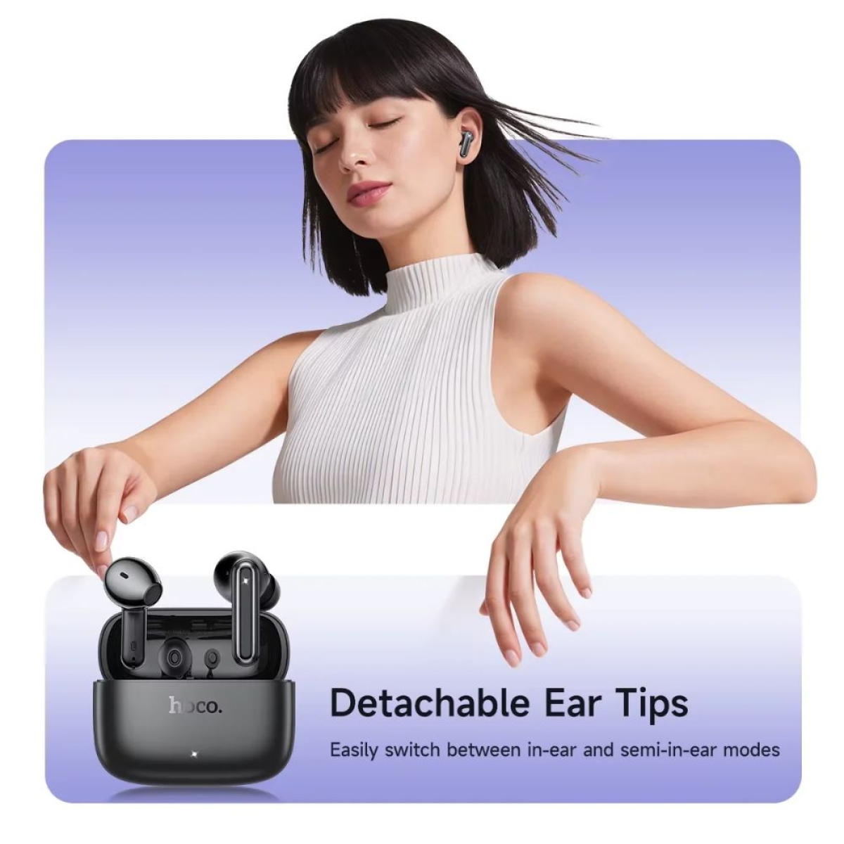 Ασύρματα Ακουστικά Bluetooth HOCO EQ32 Astute 2 σε 1 με Θήκη Φόρτισης