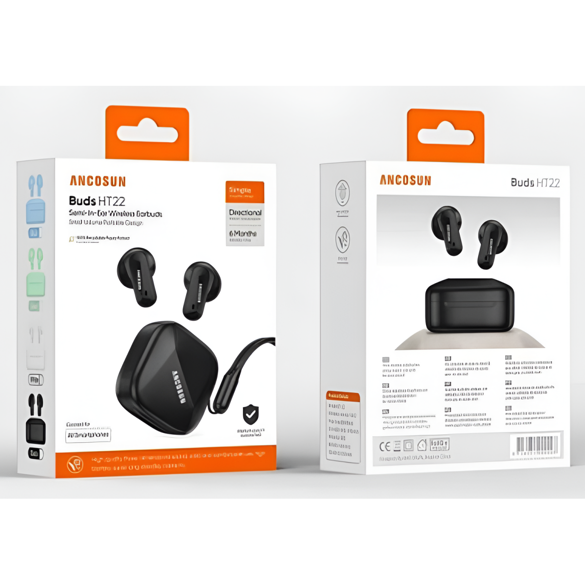Ασύρματα Ακουστικά Bluetooth TWS με Θήκη Φόρτισης Ancosun HT22 - Image 2