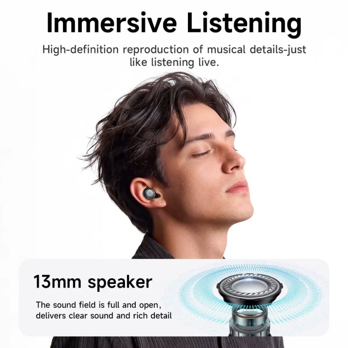 Ασύρματα Ακουστικά Ύπνου HOCO EQ37 με ANC και Bluetooth 6.0