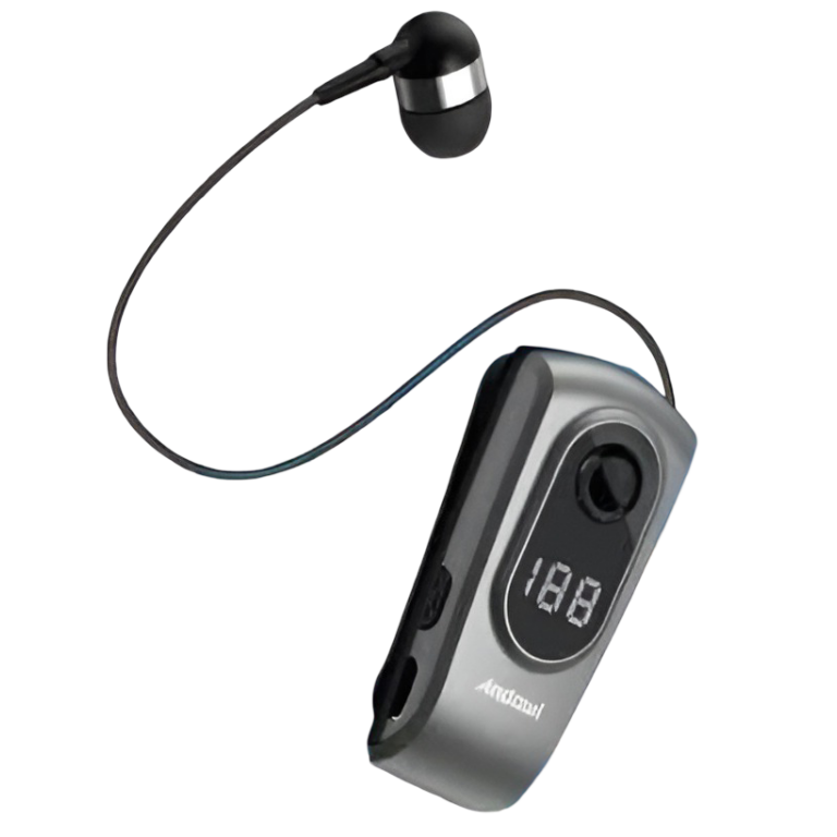 Ασύρματο Ακουστικό Bluetooth Clip-On με Ψηφιακή Οθόνη Andowl Q-EH730